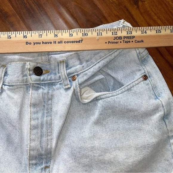Vintage 90s Lee High Waisted Light Washed Jeans Size 27x24 Y2K - Picture 6 of 9